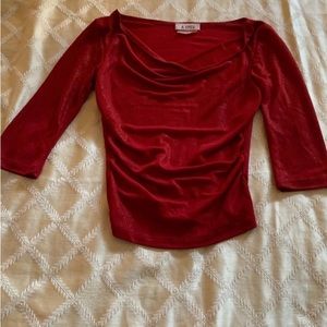 Red low cut A.Byer top